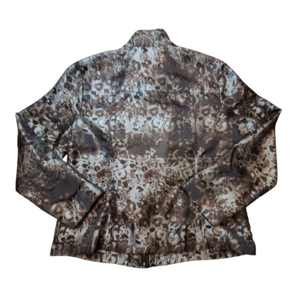 Tribal Jacket Animal Print Leopard Allover Print Edgy Statement Womens Size 16 - Picture 2 of 9